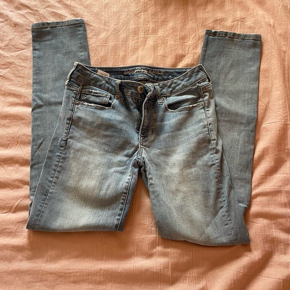 American Eagle Light Blue Skinny Jeans